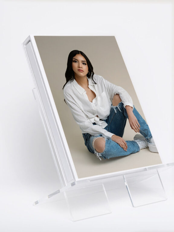 printed album of a senior session